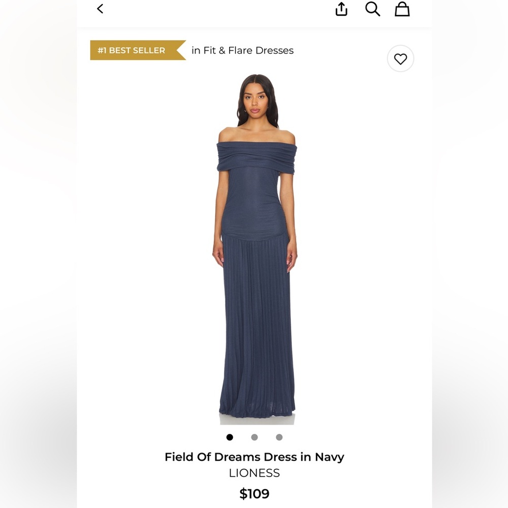 Revolve lioness dress size medium navy